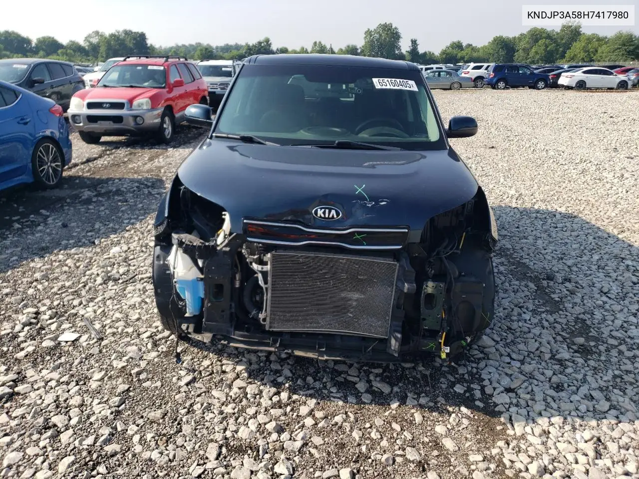 2017 Kia Soul + VIN: KNDJP3A58H7417980 Lot: 65160405