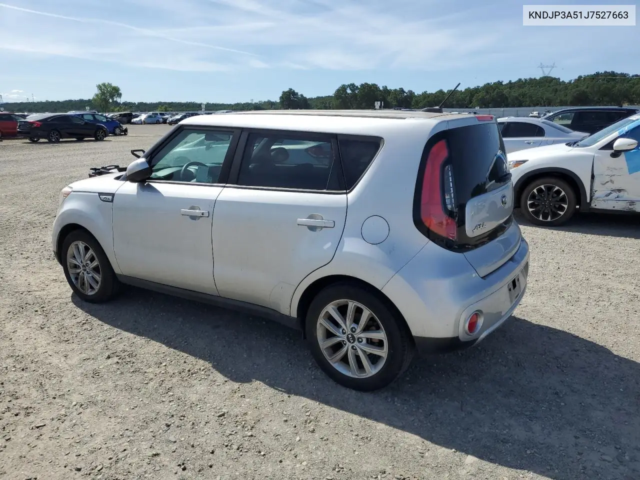 2018 Kia Soul + VIN: KNDJP3A51J7527663 Lot: 56901455