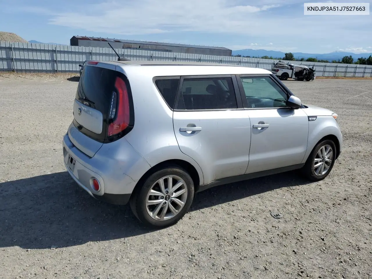 2018 Kia Soul + VIN: KNDJP3A51J7527663 Lot: 56901455