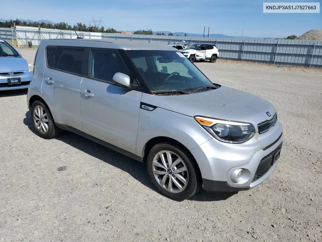 2018 Kia Soul + VIN: KNDJP3A51J7527663 Lot: 56901455