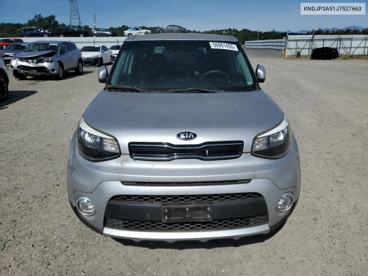 2018 Kia Soul + VIN: KNDJP3A51J7527663 Lot: 56901455