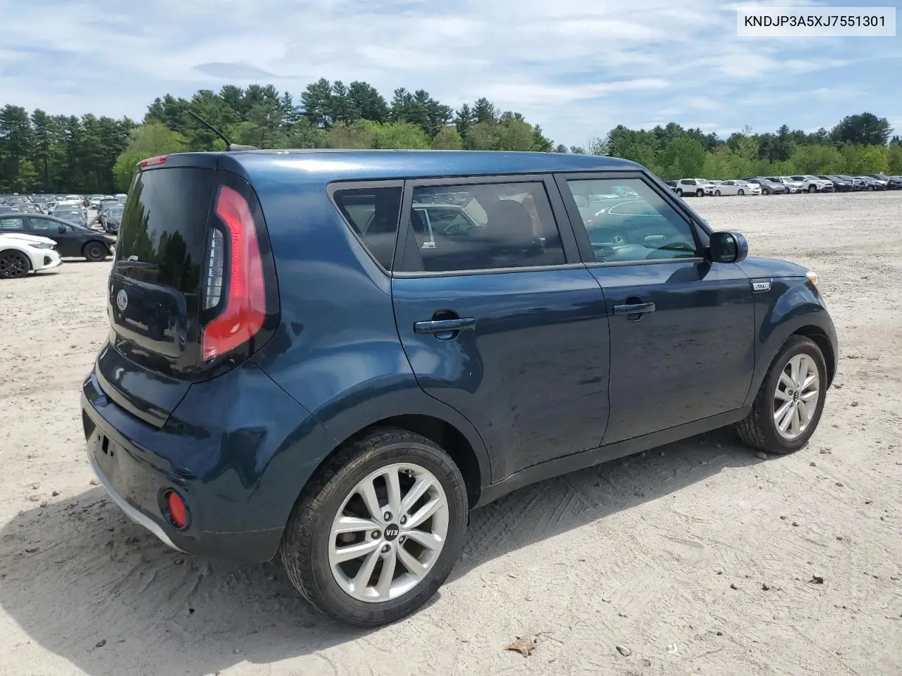 2018 Kia Soul + VIN: KNDJP3A5XJ7551301 Lot: 57247535
