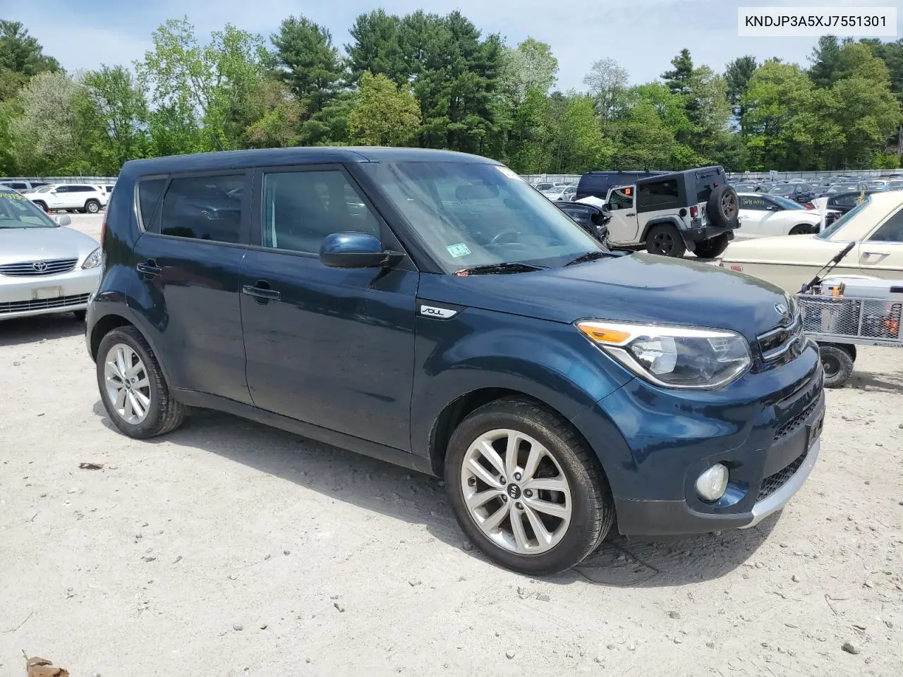 2018 Kia Soul + VIN: KNDJP3A5XJ7551301 Lot: 57247535