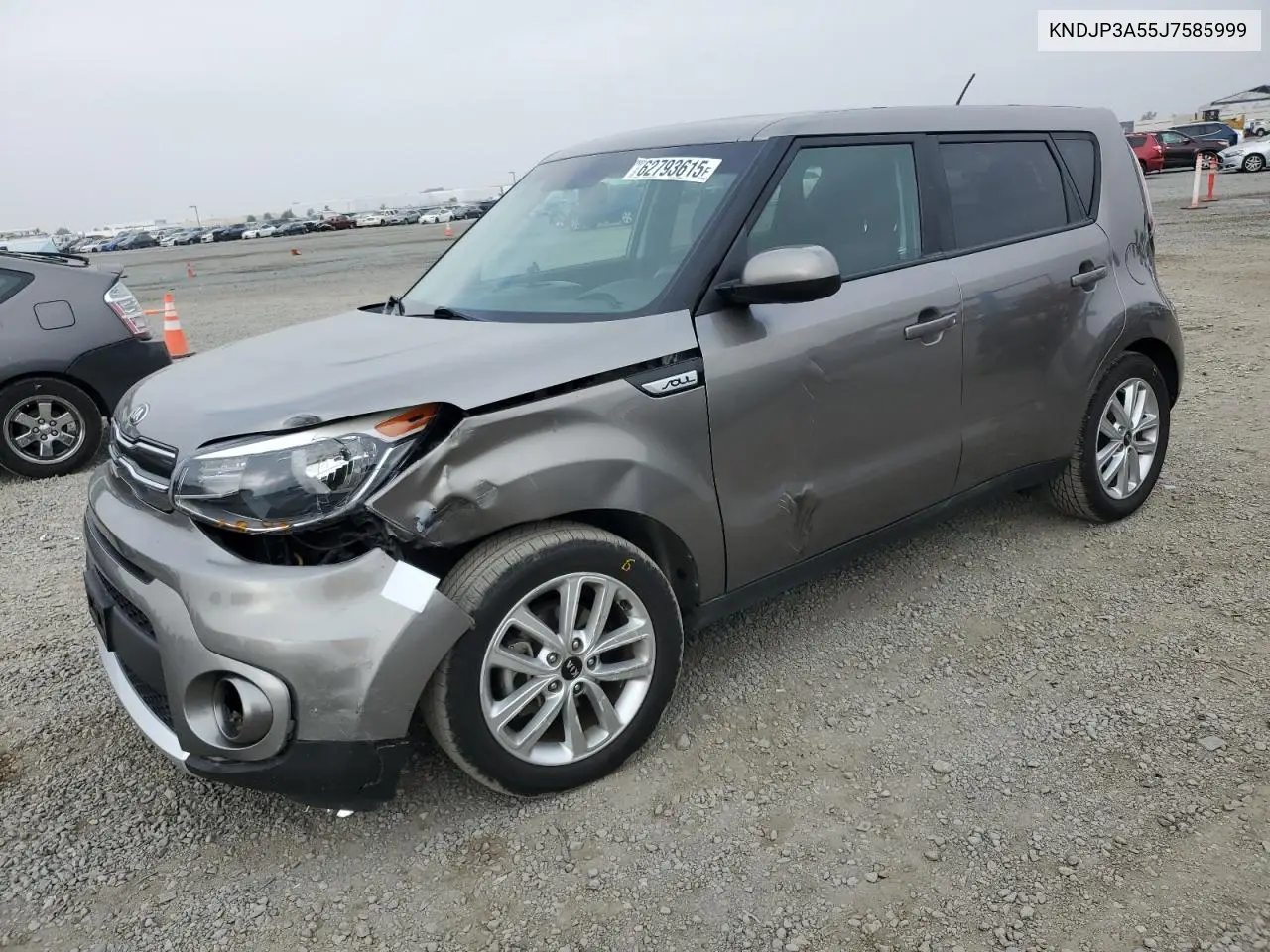 2018 Kia Soul + VIN: KNDJP3A55J7585999 Lot: 62793615