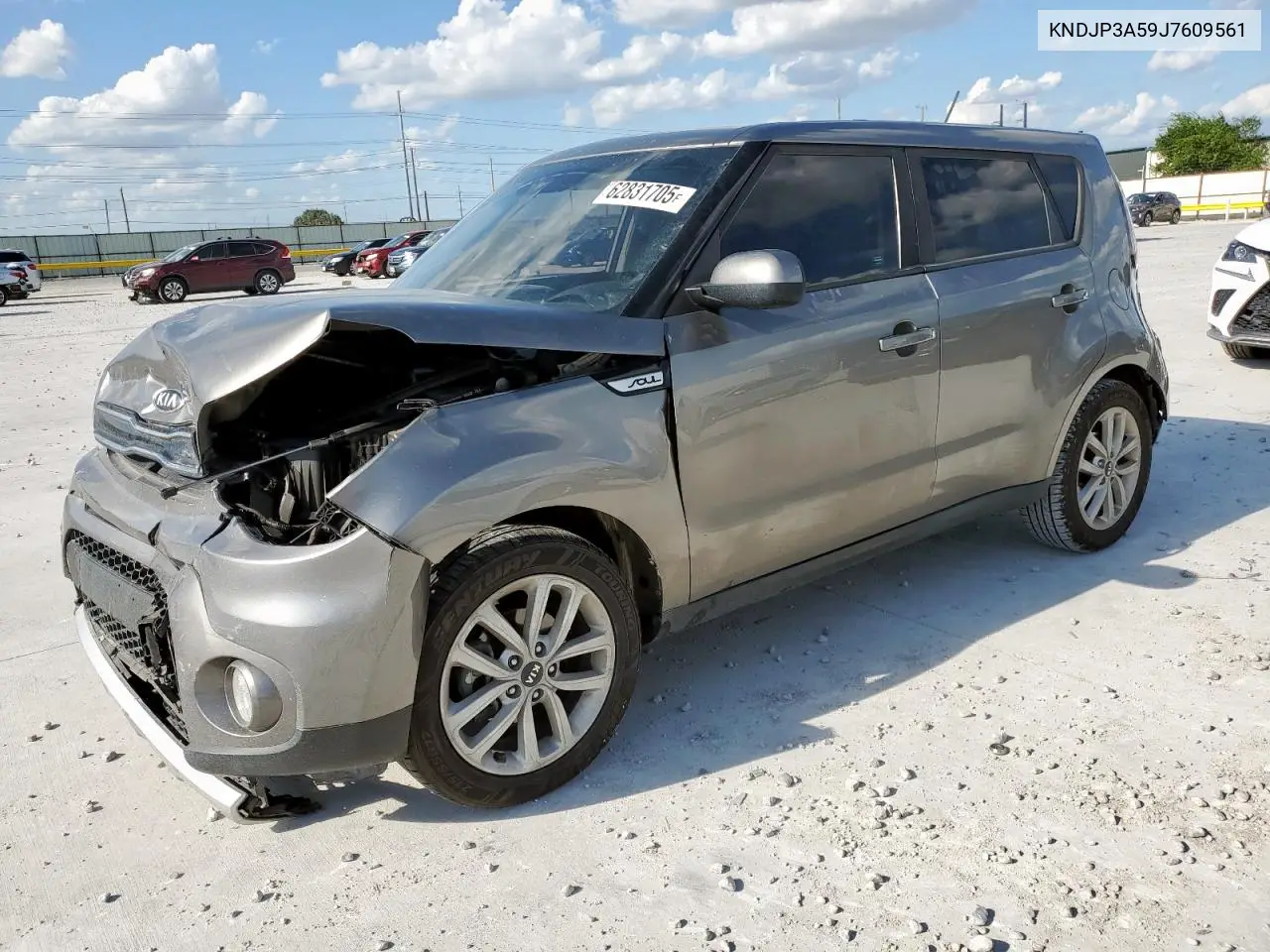 2018 Kia Soul + VIN: KNDJP3A59J7609561 Lot: 62831705