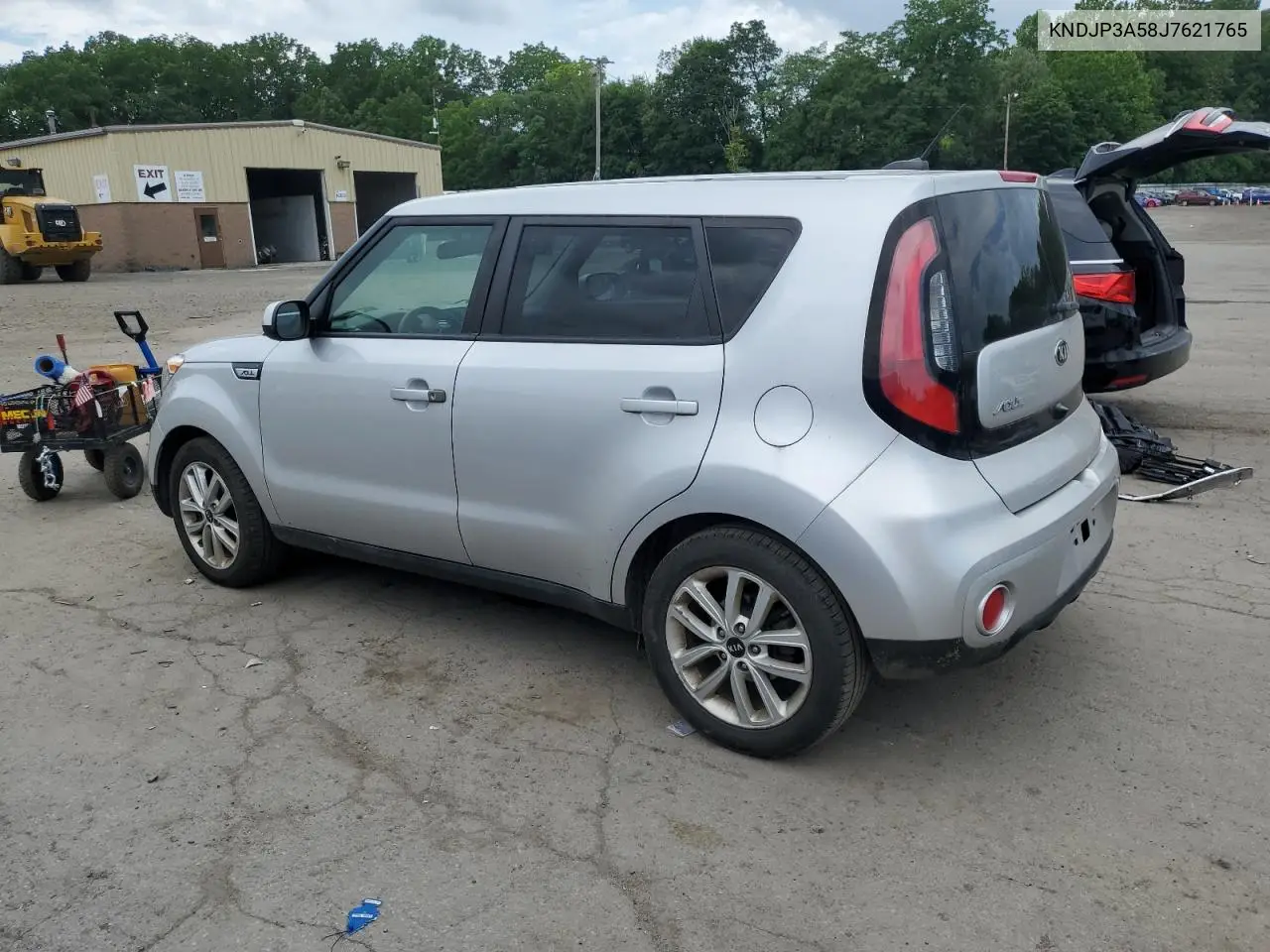 2018 Kia Soul + VIN: KNDJP3A58J7621765 Lot: 62870315