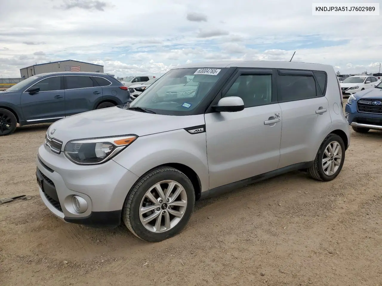 2018 Kia Soul + VIN: KNDJP3A51J7602989 Lot: 63004765