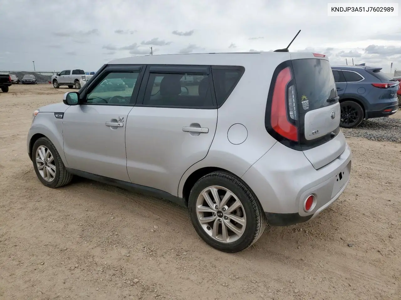2018 Kia Soul + VIN: KNDJP3A51J7602989 Lot: 63004765
