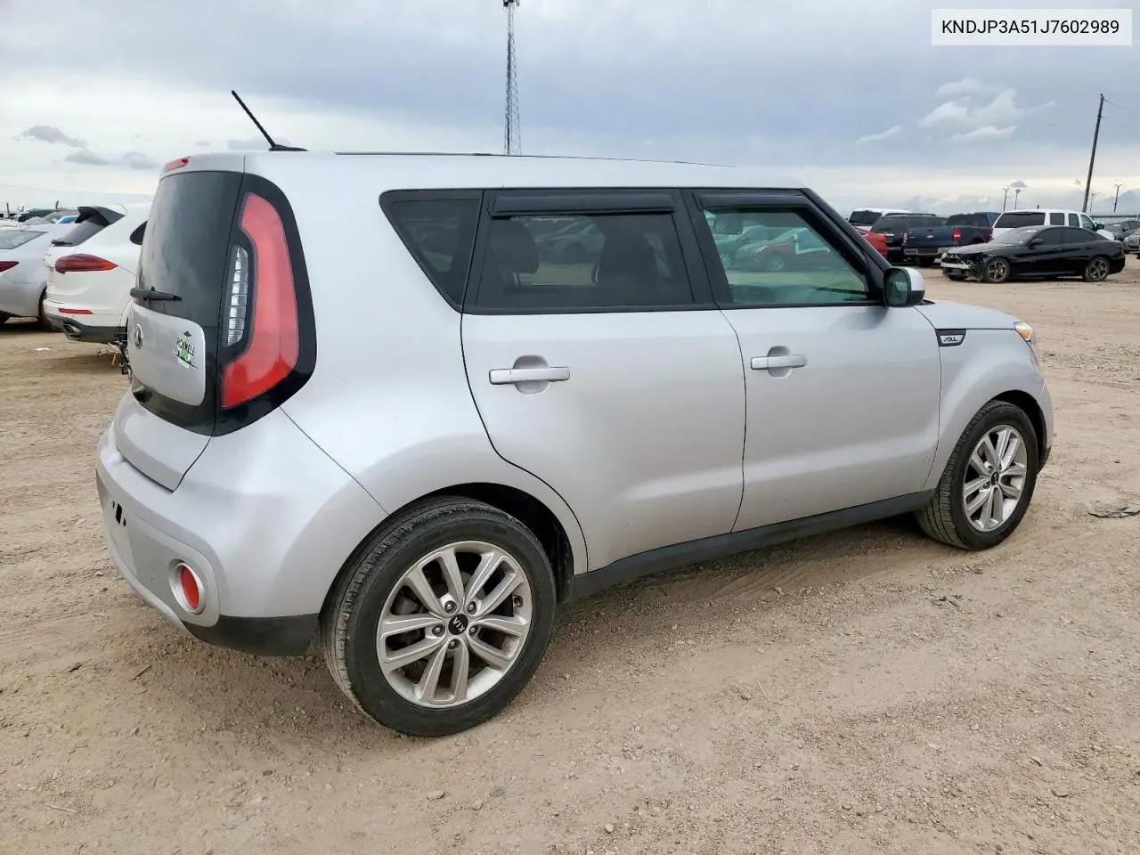 2018 Kia Soul + VIN: KNDJP3A51J7602989 Lot: 63004765