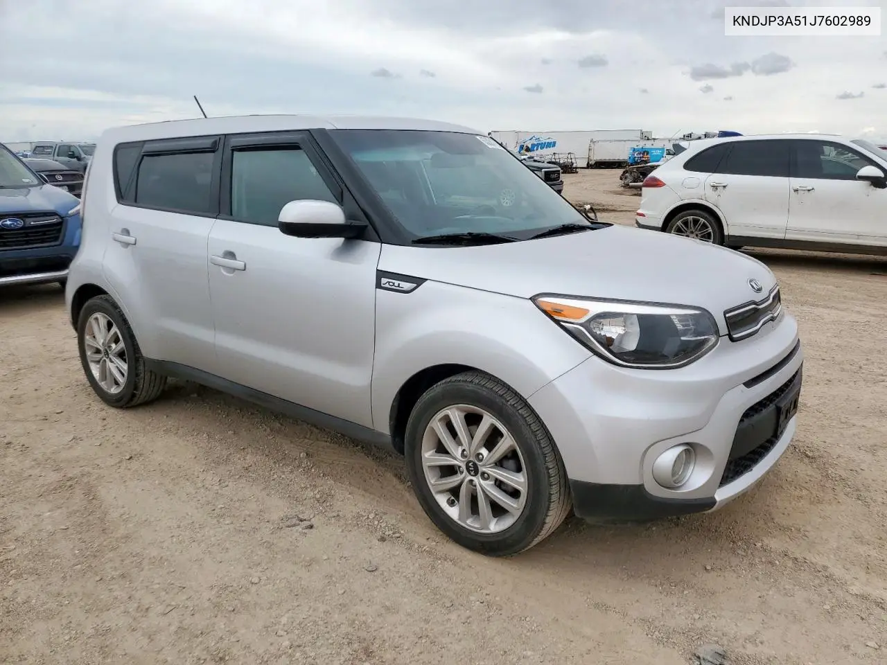 2018 Kia Soul + VIN: KNDJP3A51J7602989 Lot: 63004765