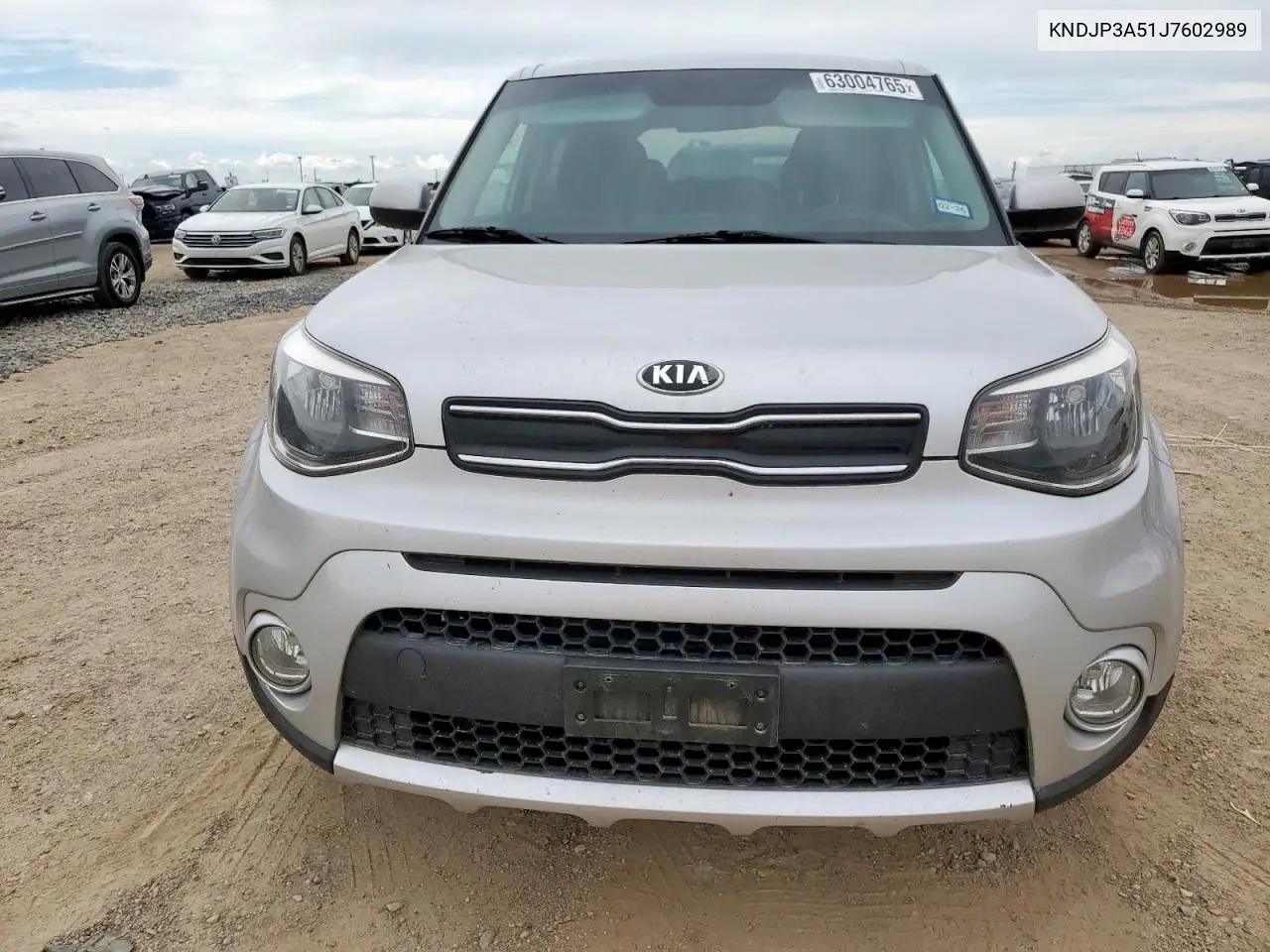 2018 Kia Soul + VIN: KNDJP3A51J7602989 Lot: 63004765