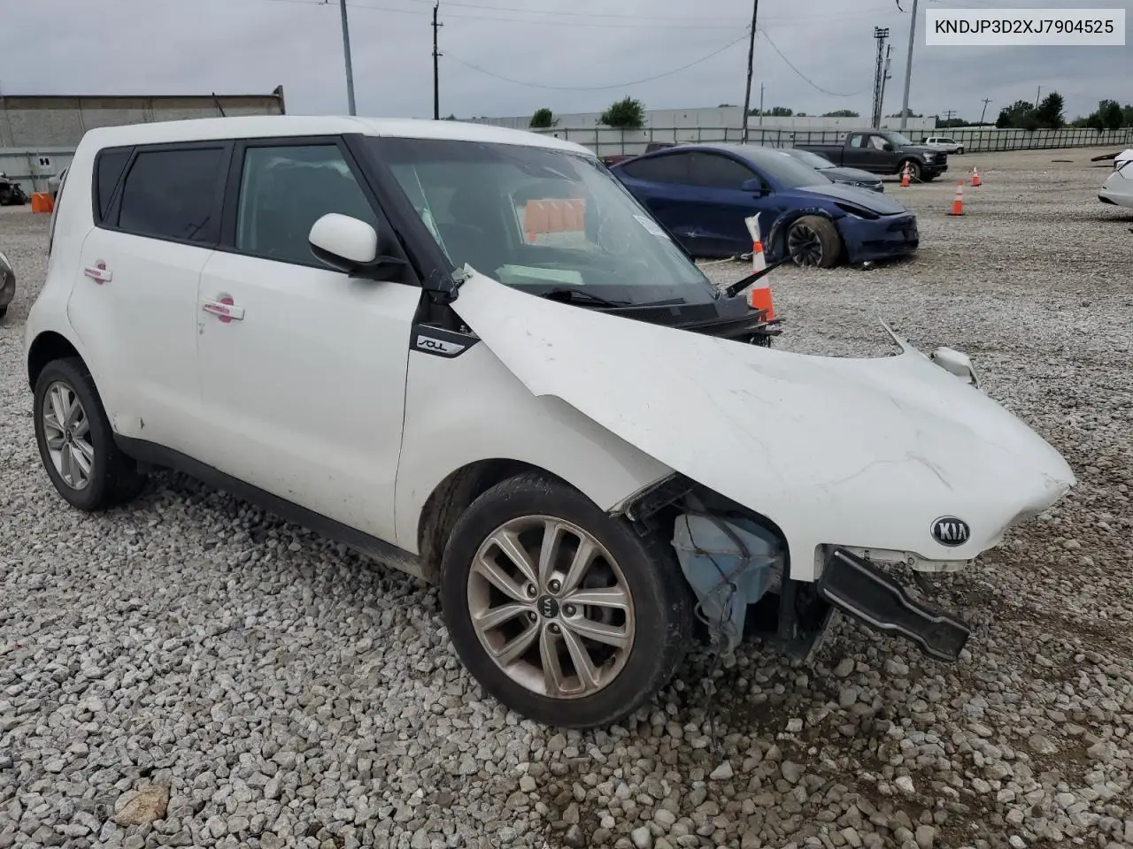 2018 Kia Soul + VIN: KNDJP3D2XJ7904525 Lot: 63009455