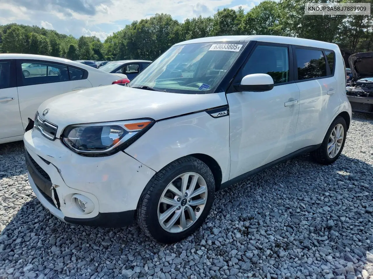 2018 Kia Soul + VIN: KNDJP3A58J7889909 Lot: 63033805