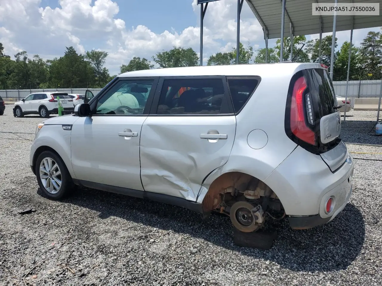 2018 Kia Soul + VIN: KNDJP3A51J7550036 Lot: 63074385