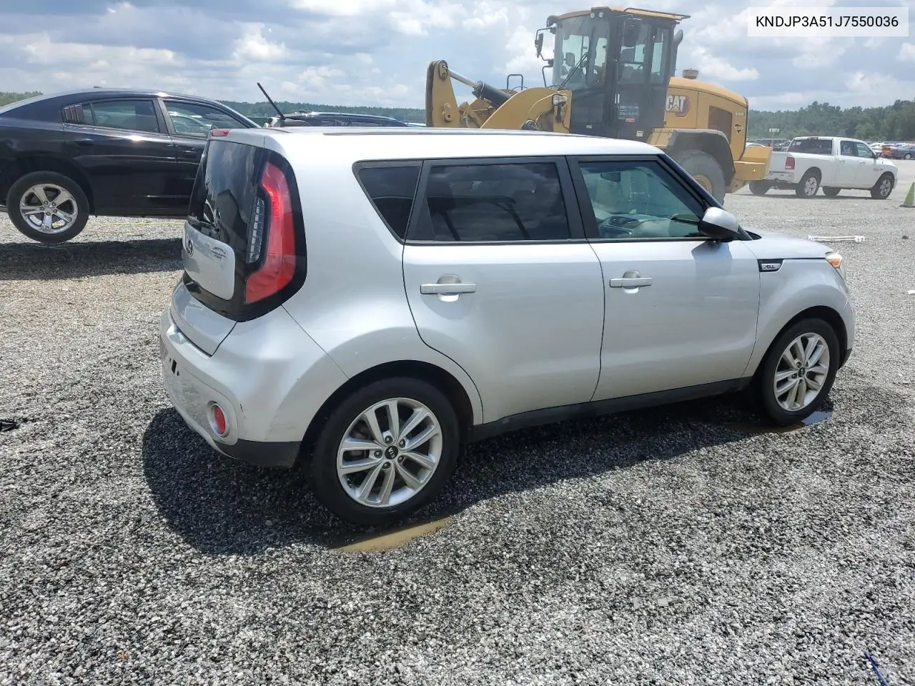 2018 Kia Soul + VIN: KNDJP3A51J7550036 Lot: 63074385