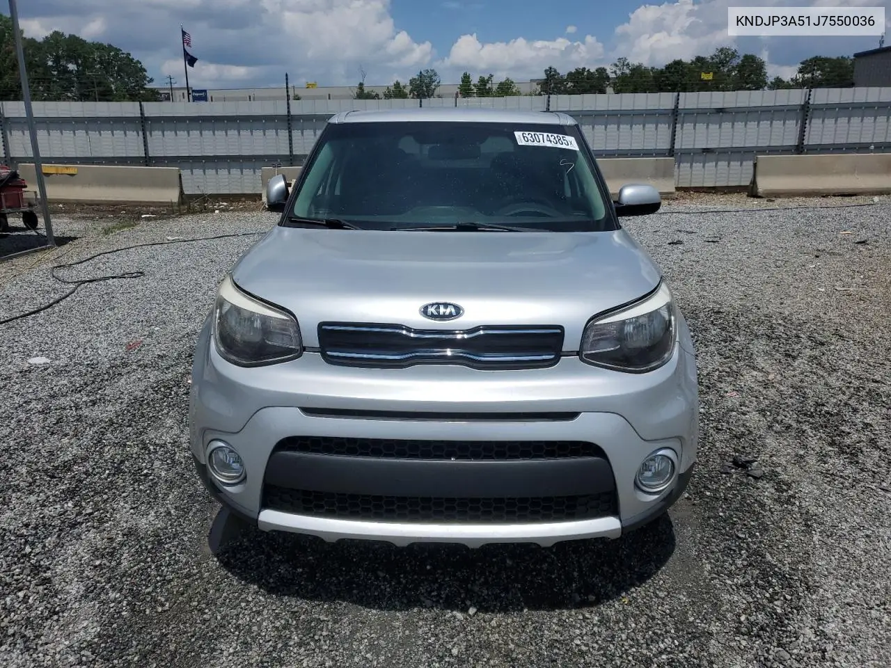 2018 Kia Soul + VIN: KNDJP3A51J7550036 Lot: 63074385