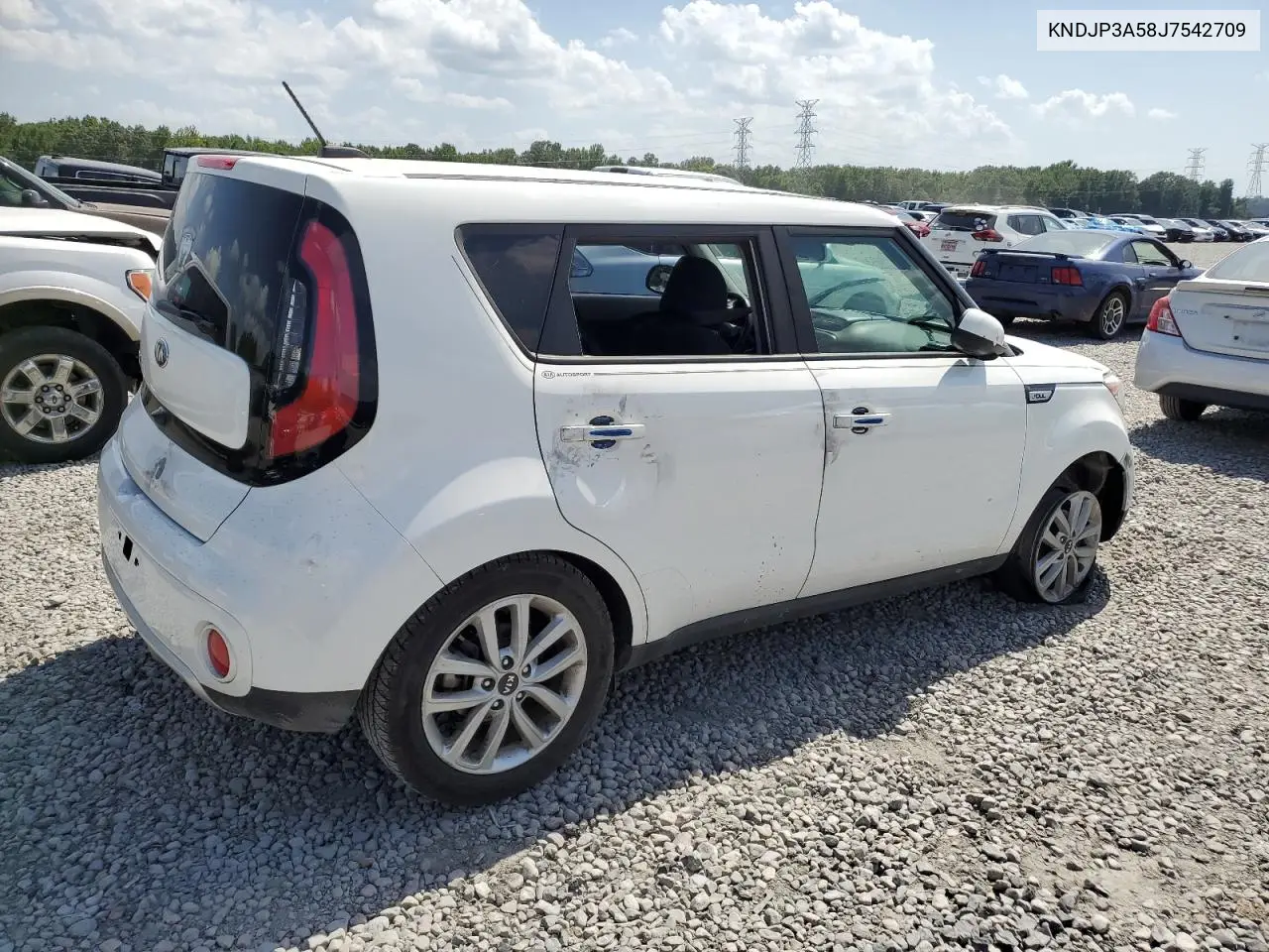 2018 Kia Soul + VIN: KNDJP3A58J7542709 Lot: 65043305