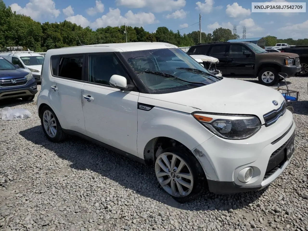2018 Kia Soul + VIN: KNDJP3A58J7542709 Lot: 65043305
