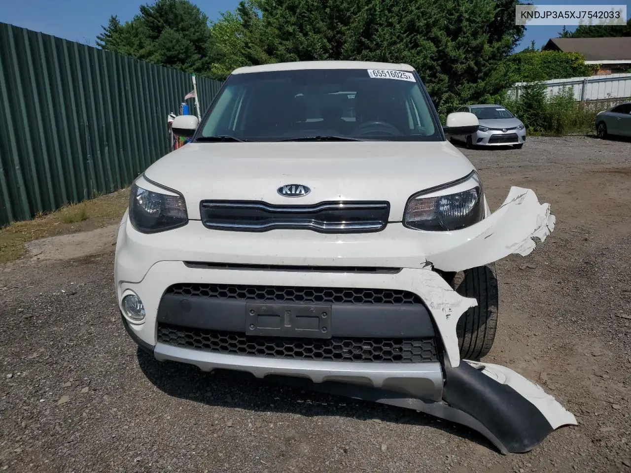 2018 Kia Soul + VIN: KNDJP3A5XJ7542033 Lot: 65516025