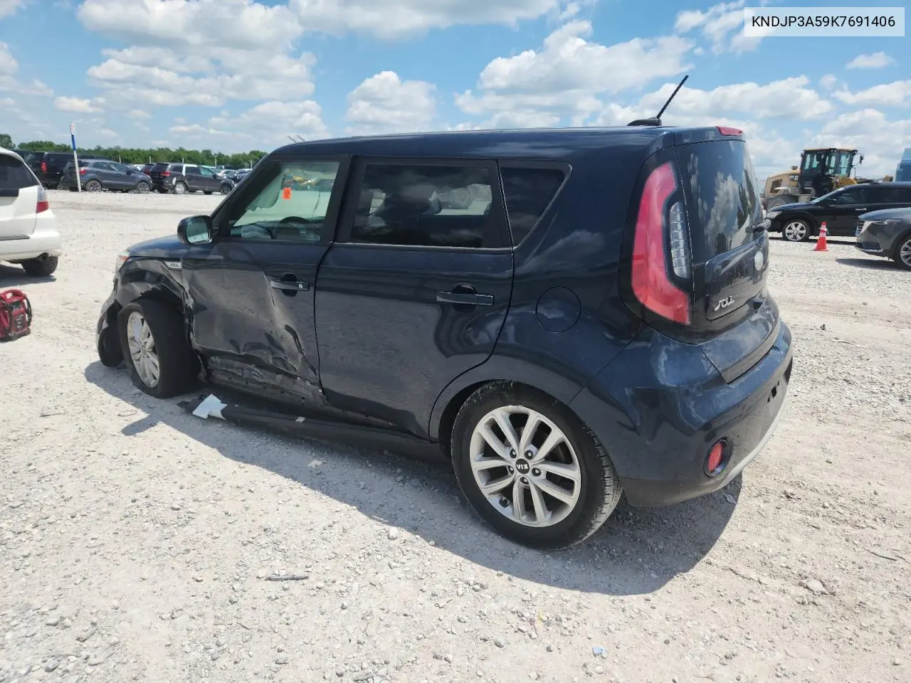 2019 Kia Soul + VIN: KNDJP3A59K7691406 Lot: 58725935