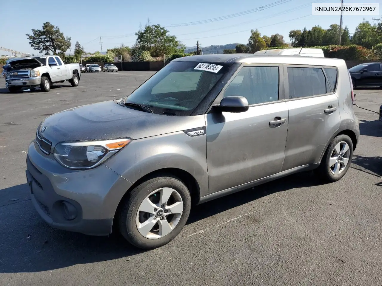 2019 Kia Soul VIN: KNDJN2A26K7673967 Lot: 62738355