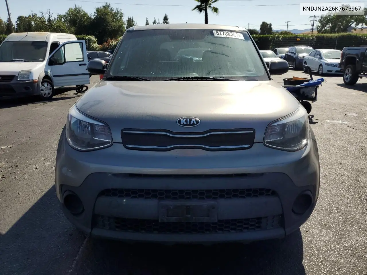 2019 Kia Soul VIN: KNDJN2A26K7673967 Lot: 62738355