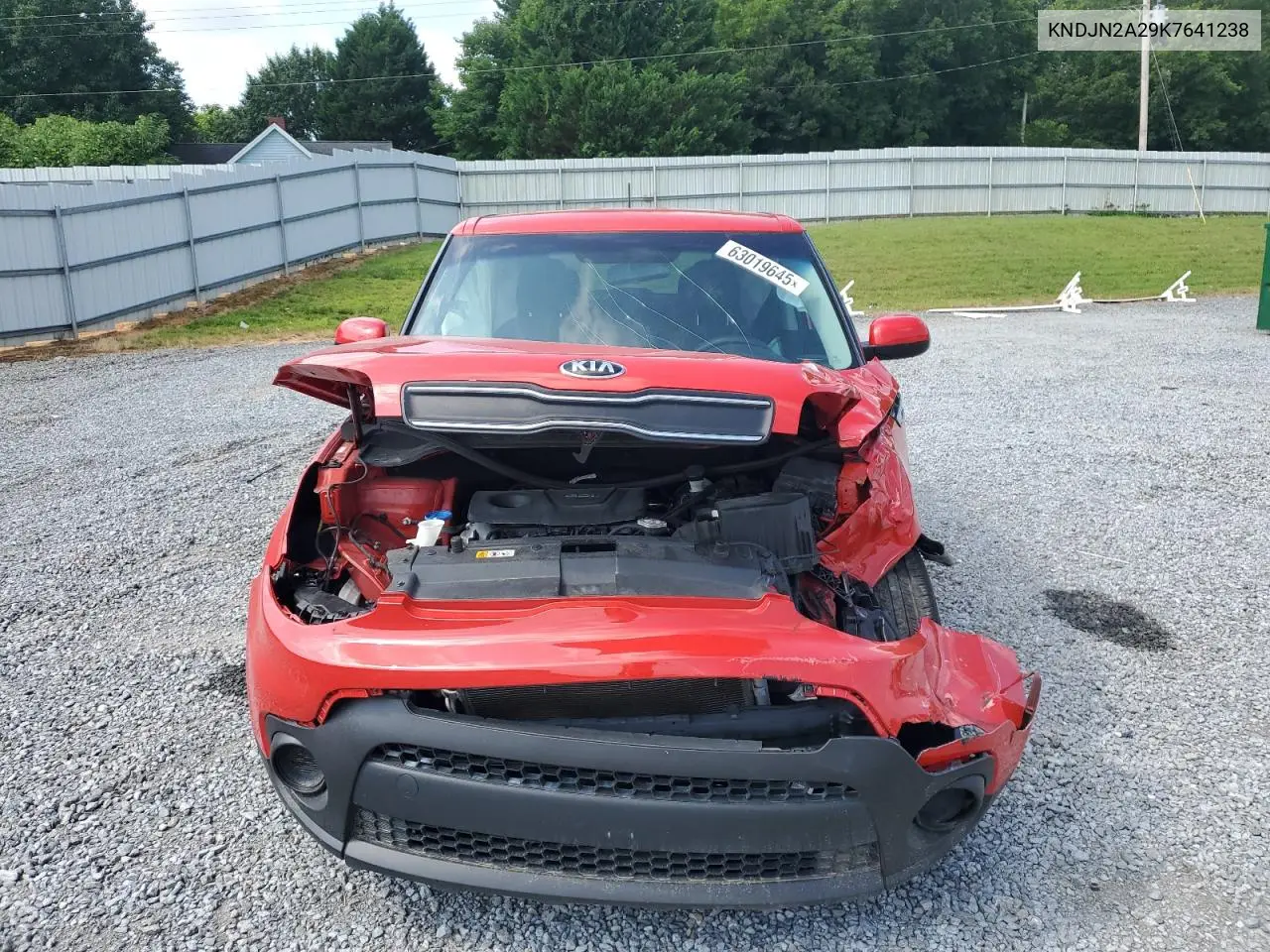 2019 Kia Soul VIN: KNDJN2A29K7641238 Lot: 63019645
