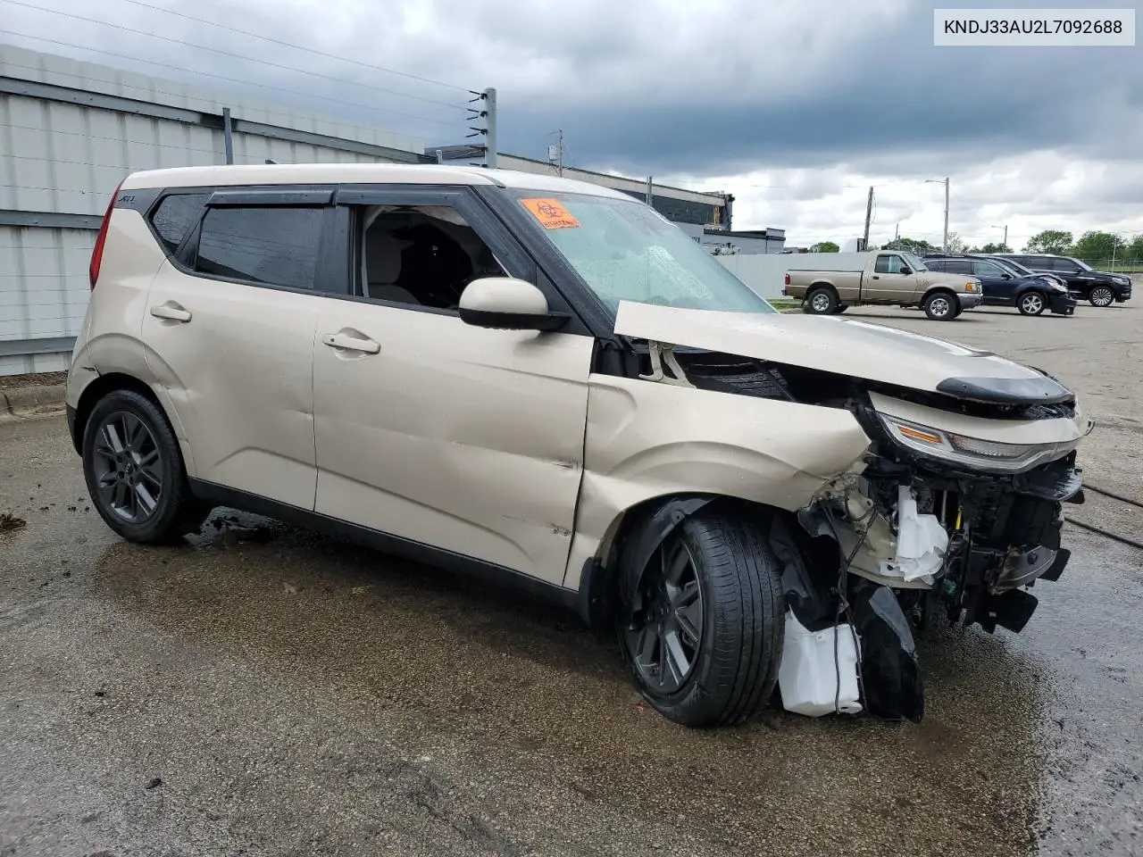 2020 Kia Soul Ex VIN: KNDJ33AU2L7092688 Lot: 56712385