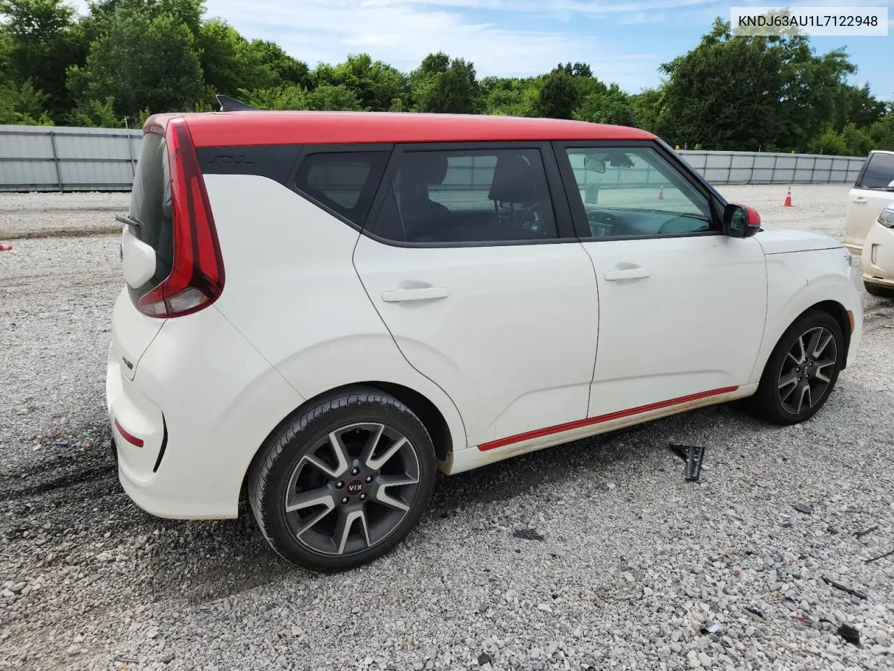 2020 Kia Soul Gt Line VIN: KNDJ63AU1L7122948 Lot: 62713305