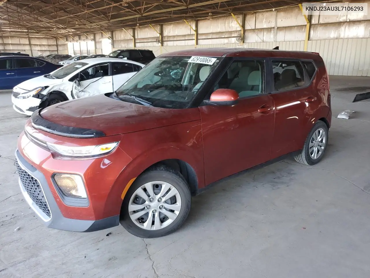 2020 Kia Soul Lx VIN: KNDJ23AU3L7106293 Lot: 62910065