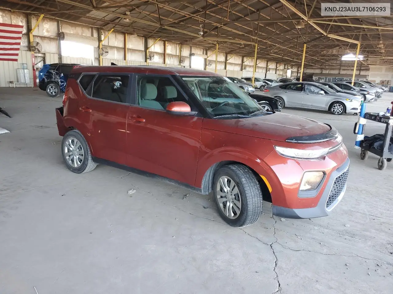 2020 Kia Soul Lx VIN: KNDJ23AU3L7106293 Lot: 62910065