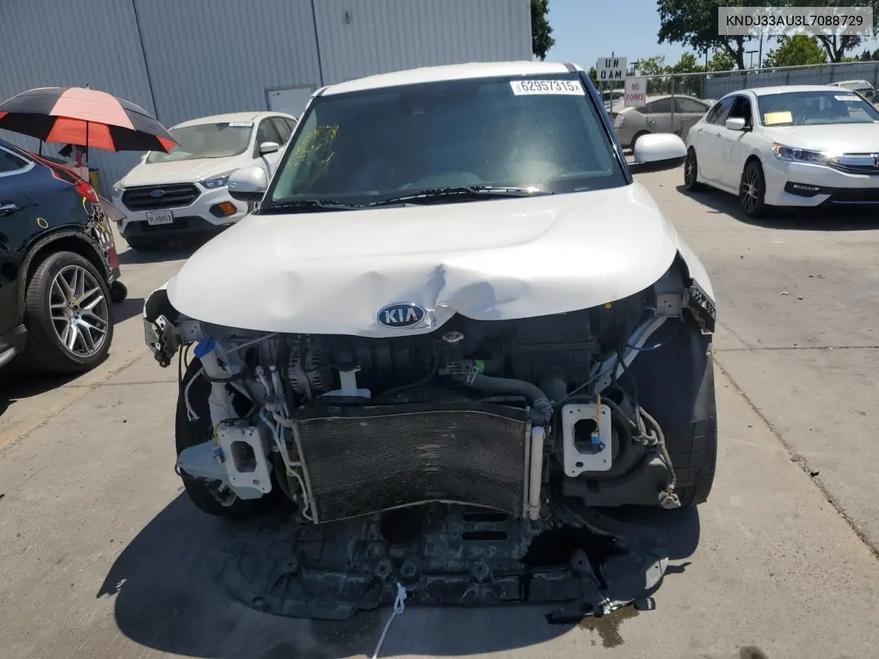 2020 Kia Soul Ex VIN: KNDJ33AU3L7088729 Lot: 62957315