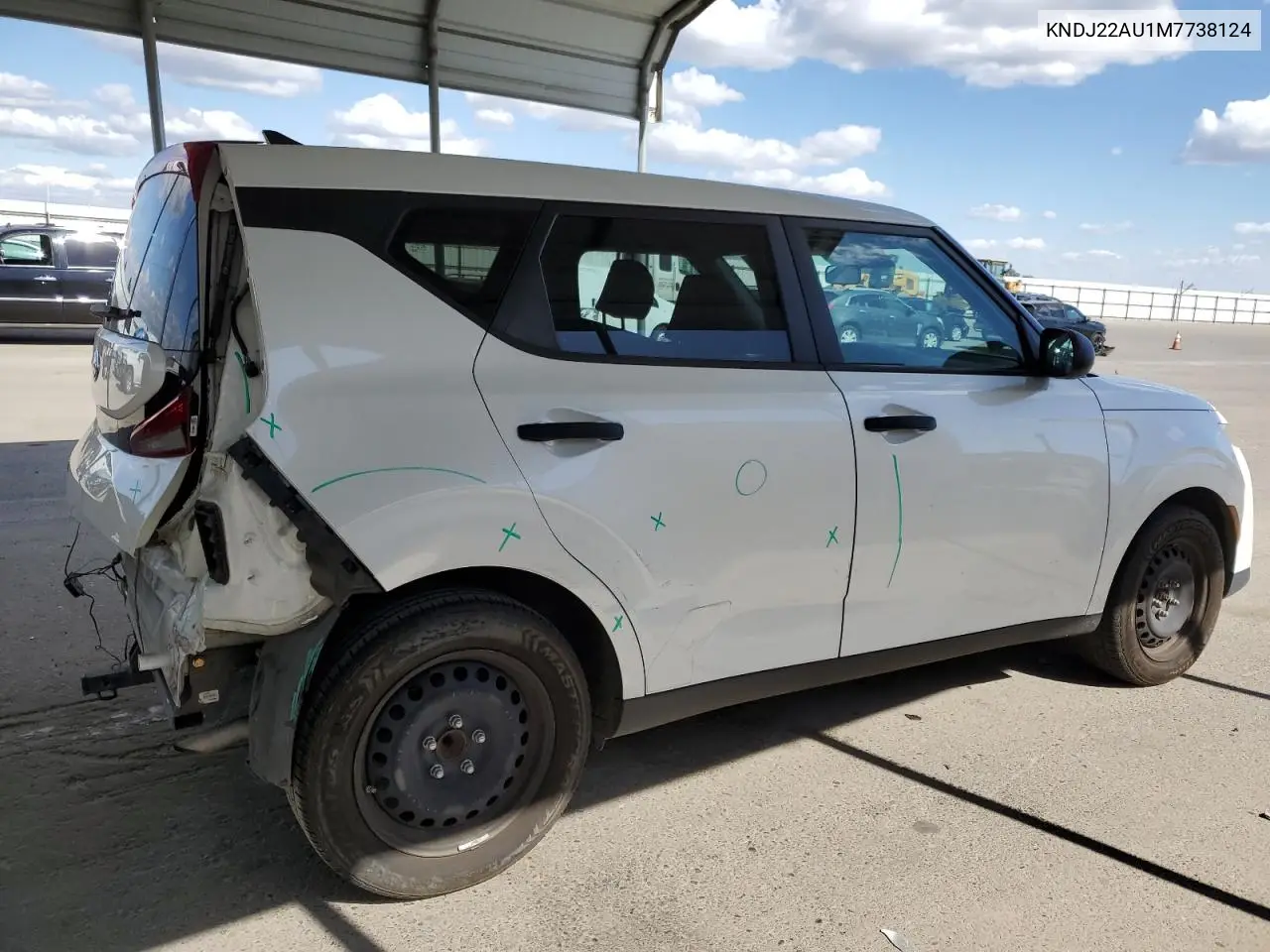 2021 Kia Soul Lx VIN: KNDJ22AU1M7738124 Lot: 56599765