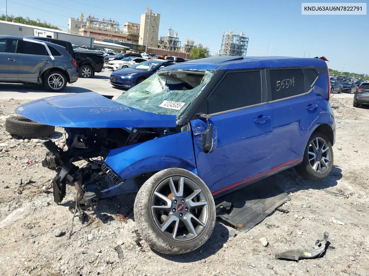 2022 Kia Soul Gt Line VIN: KNDJ63AU6N7822791 Lot: 47245055