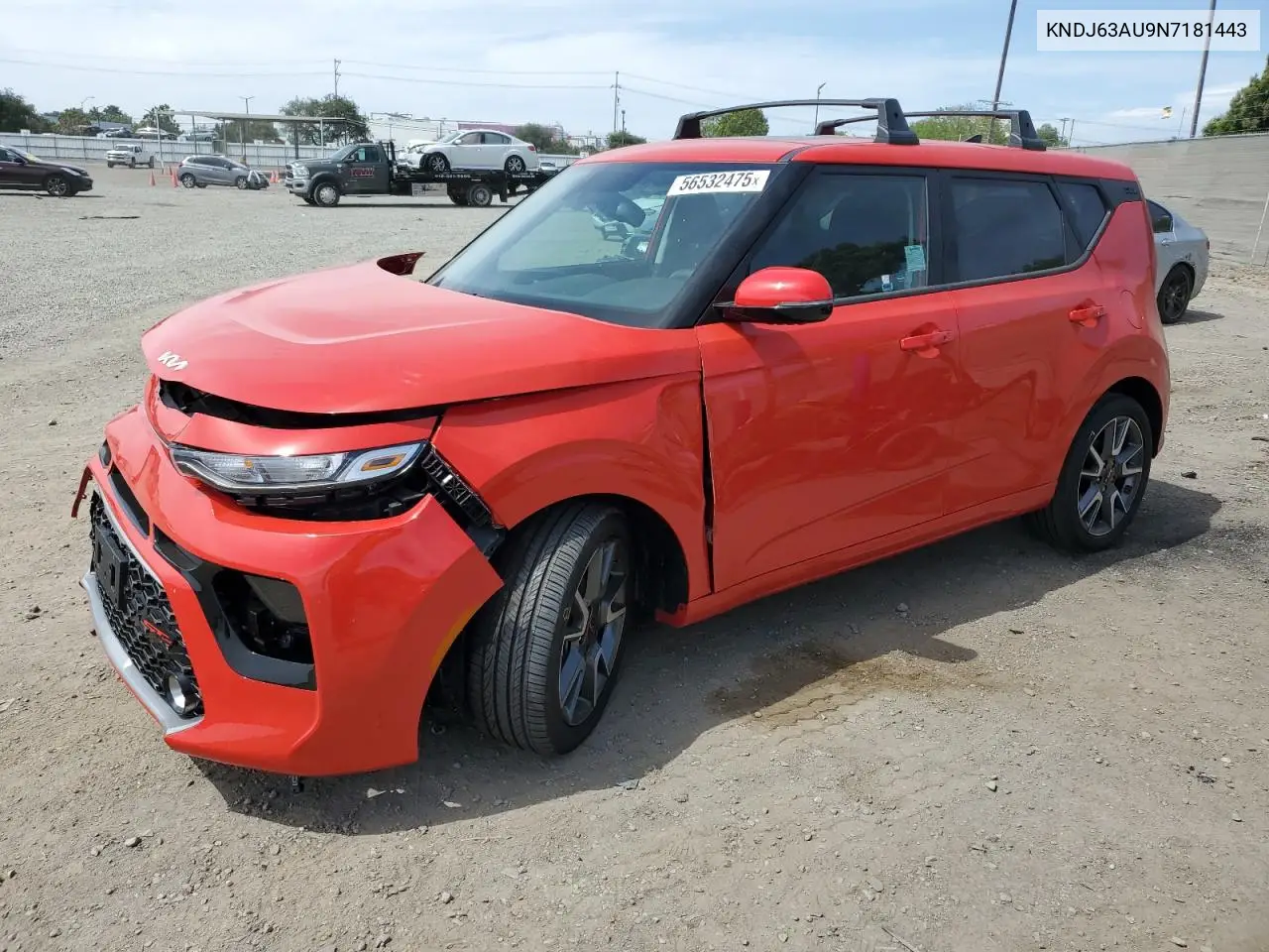 2022 Kia Soul Gt Line VIN: KNDJ63AU9N7181443 Lot: 56532475