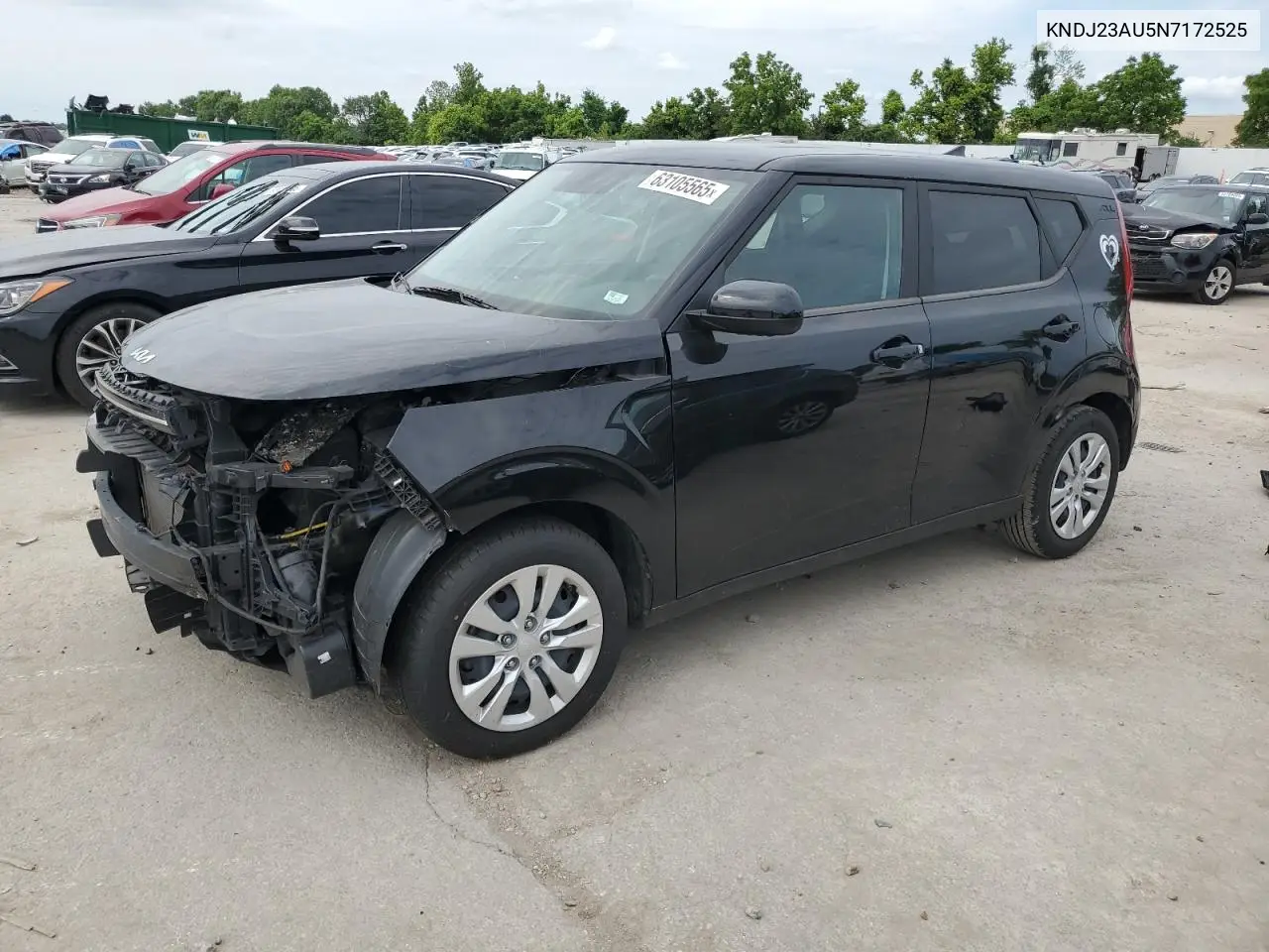 2022 Kia Soul Lx VIN: KNDJ23AU5N7172525 Lot: 63105565