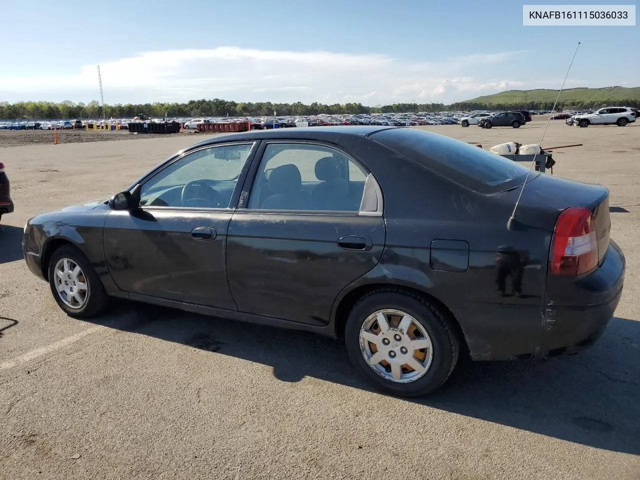 2001 Kia Spectra Gs VIN: KNAFB161115036033 Lot: 55939335