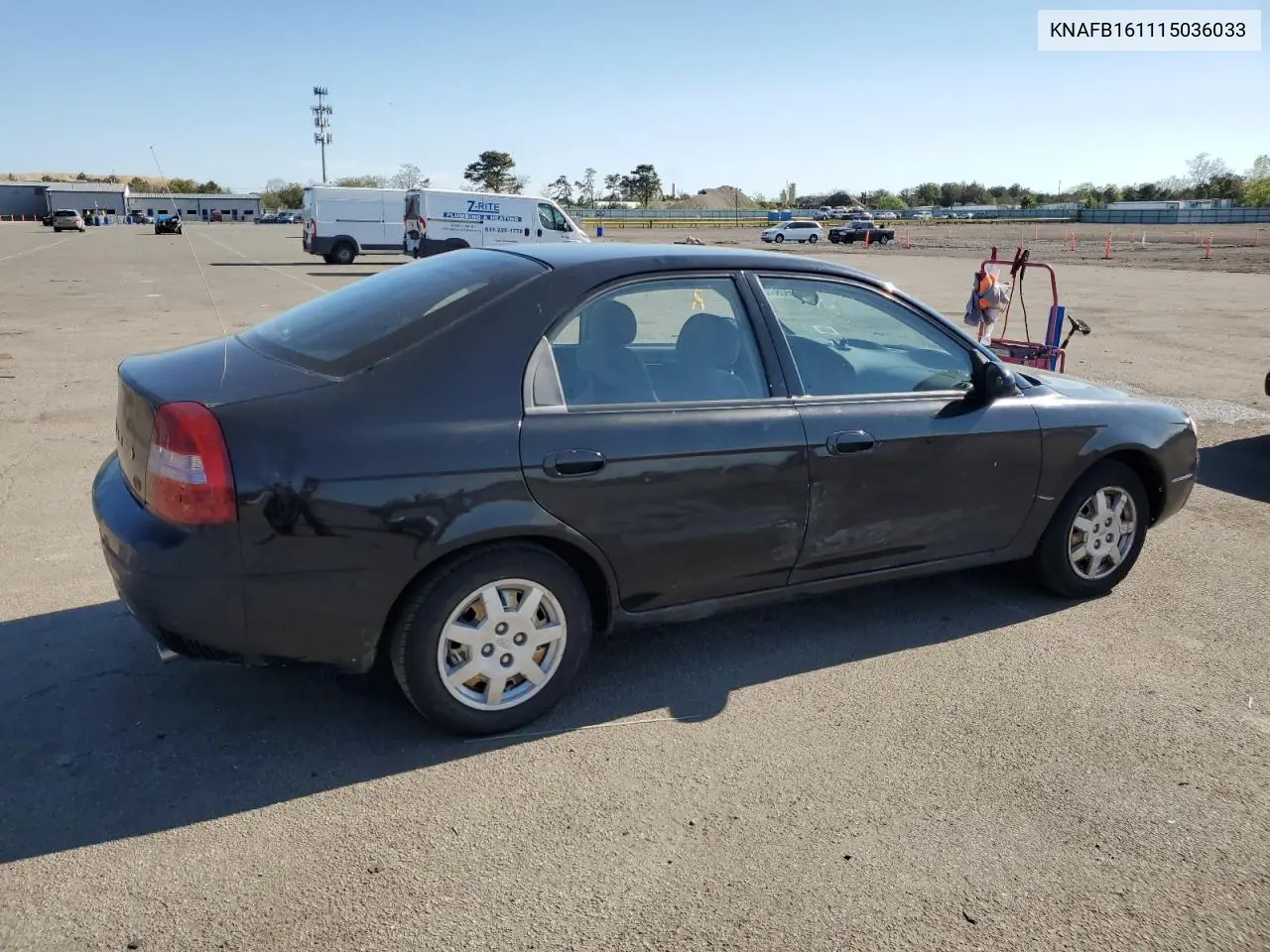2001 Kia Spectra Gs VIN: KNAFB161115036033 Lot: 55939335