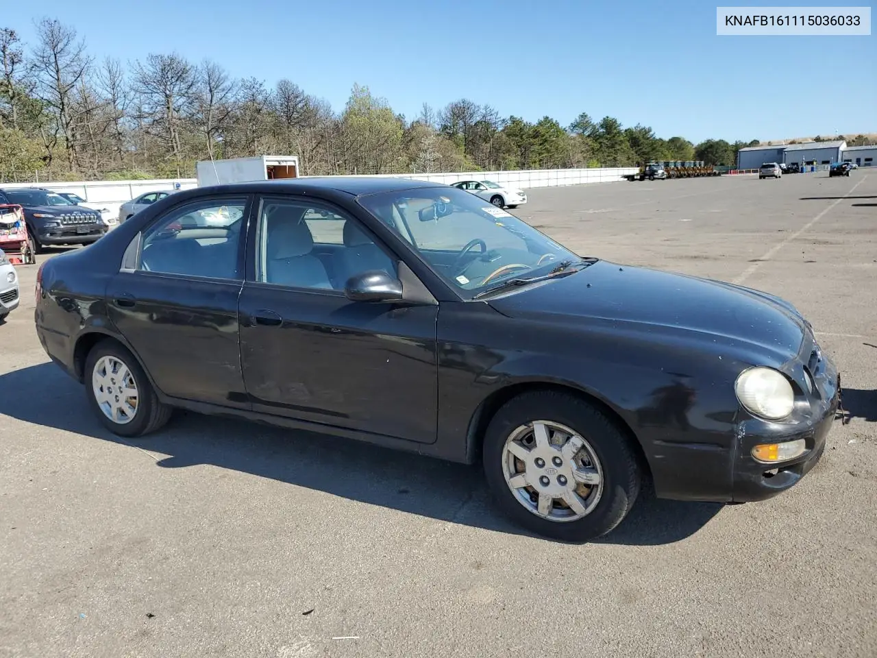 2001 Kia Spectra Gs VIN: KNAFB161115036033 Lot: 55939335