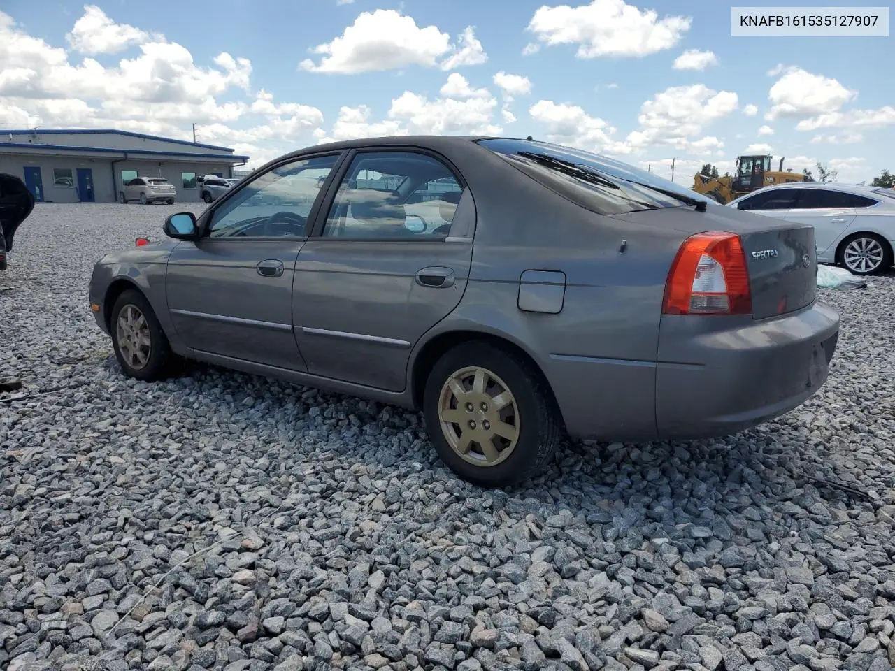 2003 Kia Spectra Gs VIN: KNAFB161535127907 Lot: 56594555