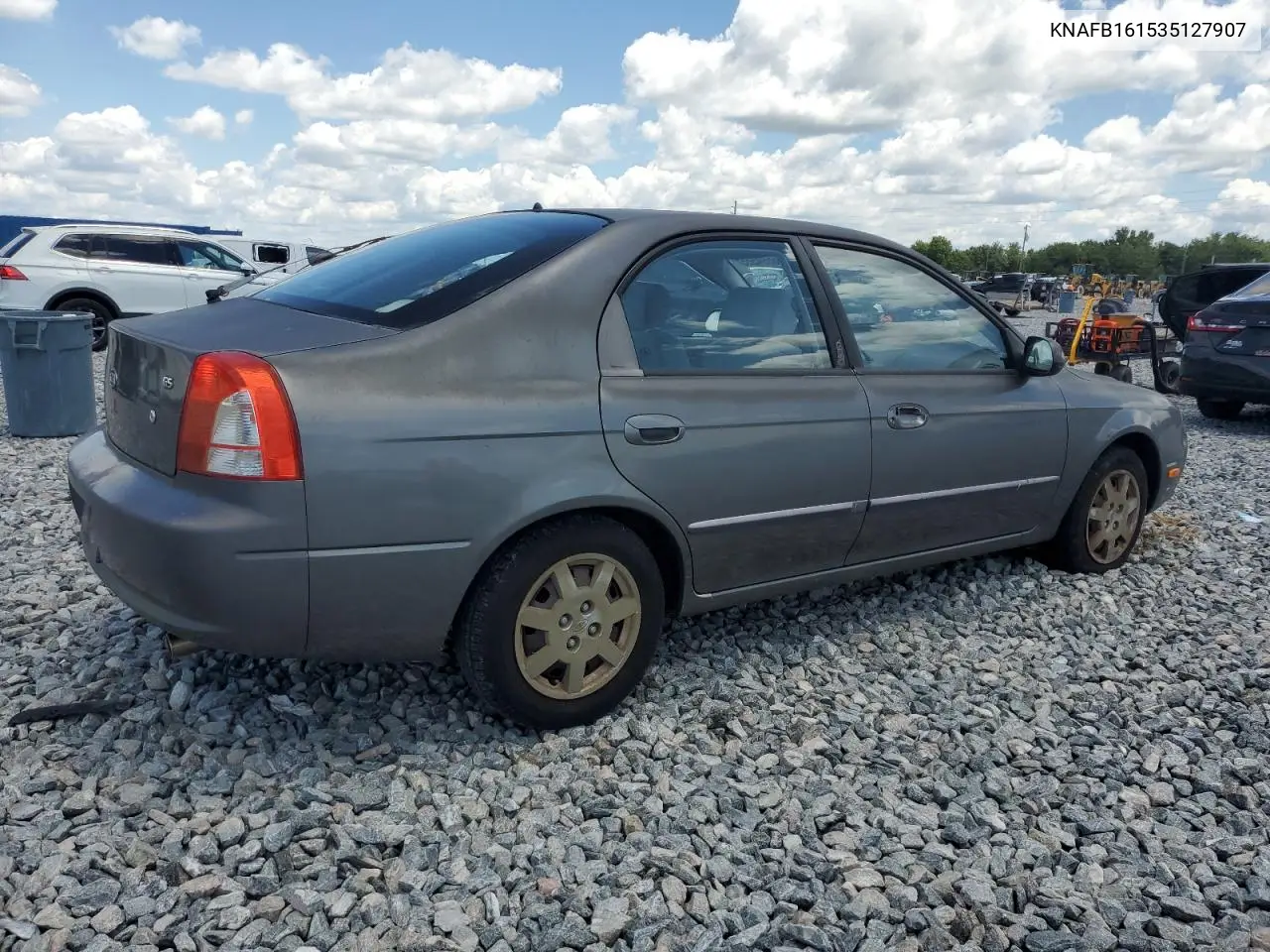 2003 Kia Spectra Gs VIN: KNAFB161535127907 Lot: 56594555