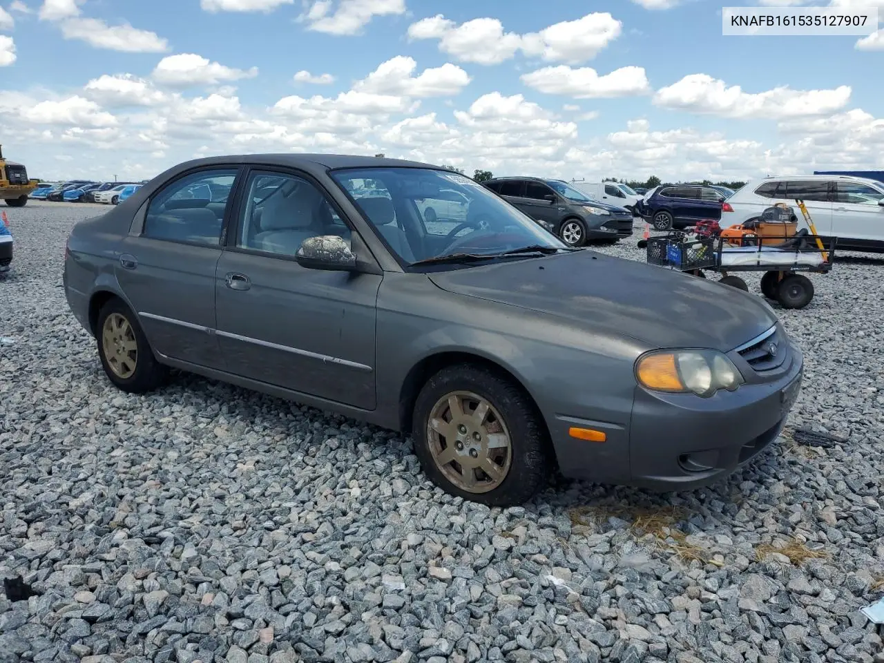 2003 Kia Spectra Gs VIN: KNAFB161535127907 Lot: 56594555