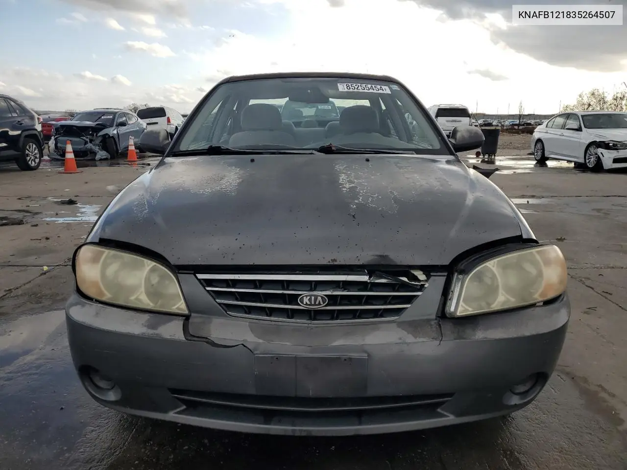 2003 Kia Spectra Base VIN: KNAFB121835264507 Lot: 63814705
