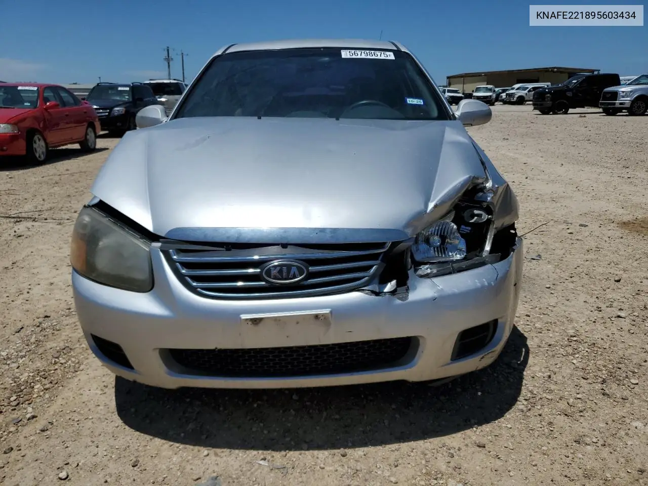 2005 Kia Spectra Ex VIN: KNAFE221895603434 Lot: 56798675