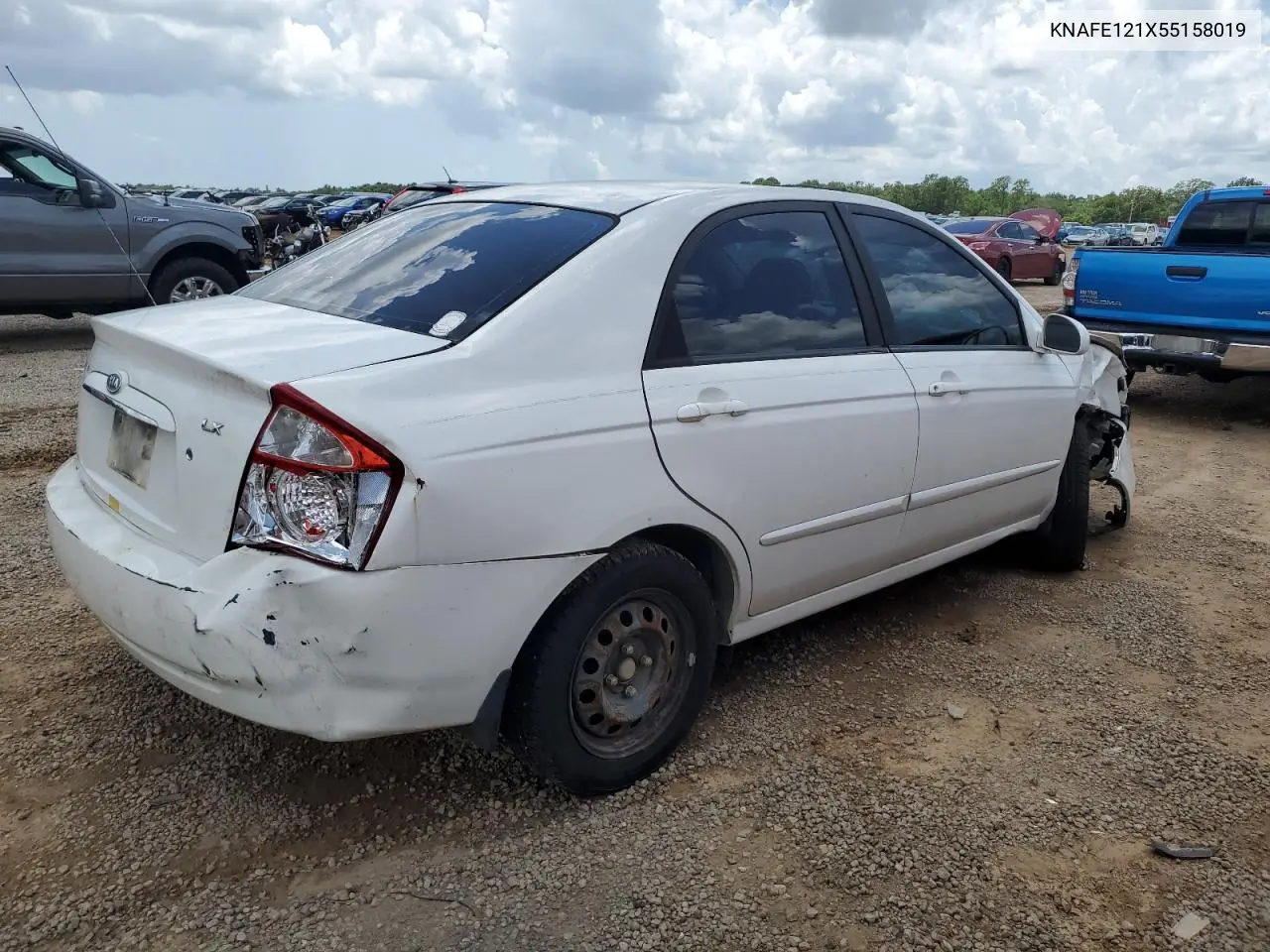 2005 Kia Spectra Lx VIN: KNAFE121X55158019 Lot: 60526485