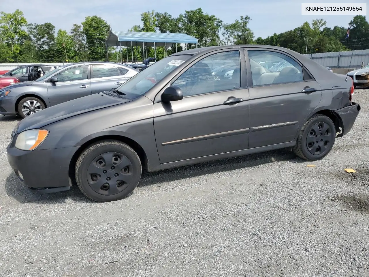 2005 Kia Spectra Lx VIN: KNAFE121255149654 Lot: 60555705