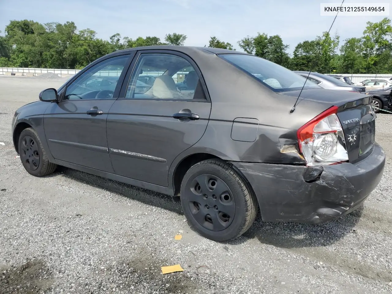 2005 Kia Spectra Lx VIN: KNAFE121255149654 Lot: 60555705