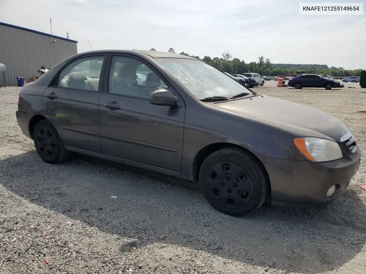 2005 Kia Spectra Lx VIN: KNAFE121255149654 Lot: 60555705
