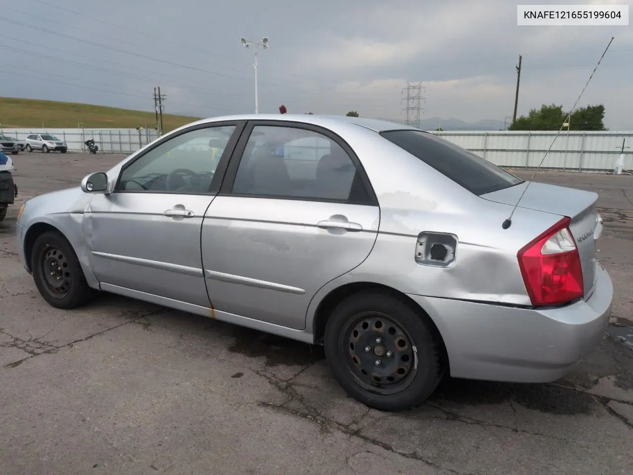 2005 Kia Spectra Lx VIN: KNAFE121655199604 Lot: 62294675