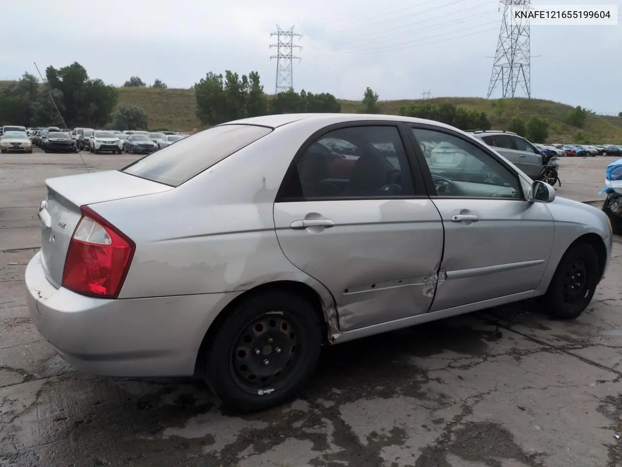 2005 Kia Spectra Lx VIN: KNAFE121655199604 Lot: 62294675